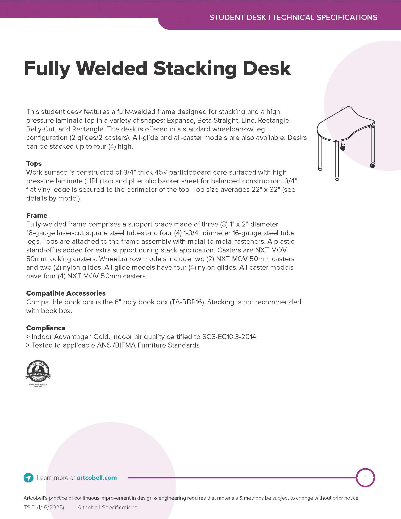 Student Desks Specifications_Fully Welded Stacking_Page_01